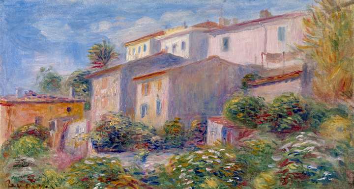 Vue de la poste à Cagnes